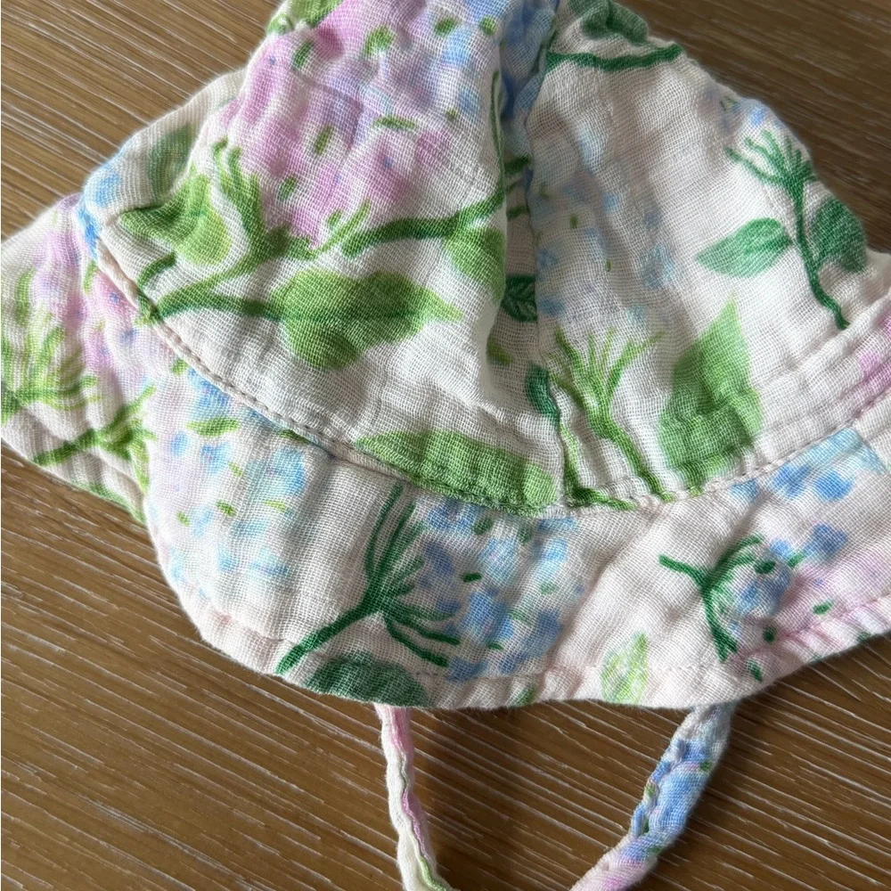 Angel Dear Pastel Hydrangea Skirted Romper and Matching Hat